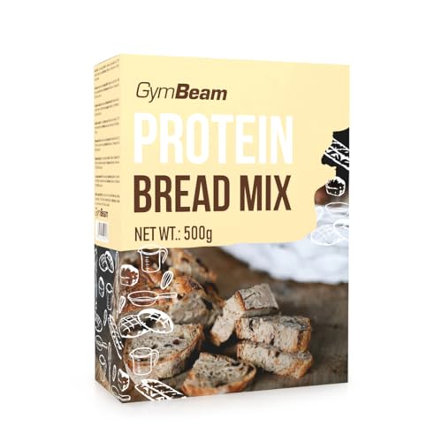 GymBeam Proteinbrot-Mischung - Eiweißbrot mit hohem Eiweißgehalt, Weizenmehl, Erbsenprotein & ausgewählten Samen, fluffige Textur & knusprige Kruste, perfekt für Suppen & Snacks von GymBeam