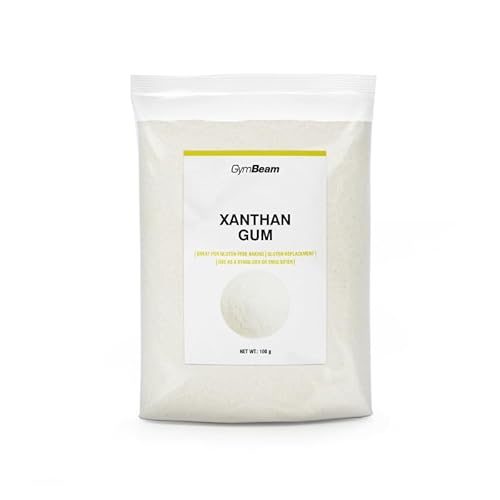 GymBeam Xanthan Gum - Geschmackloses Xanthan Pulver als Verdickungsmittel und Stabilisator, pflanzliches Xantan Gum Pulver als Glutenersatz für Veganer und Vegetarier geeignet, 100 g von GymBeam