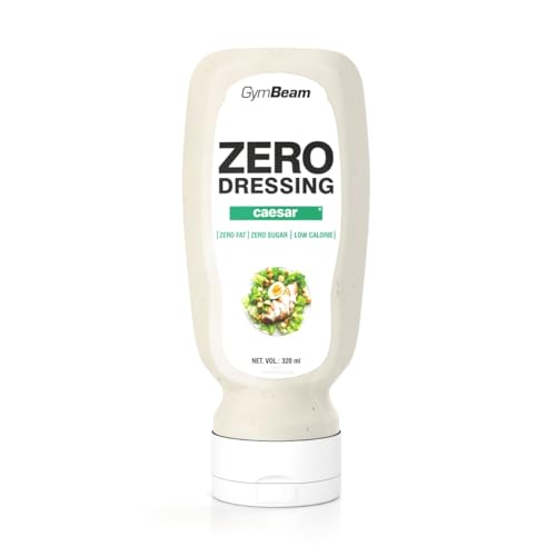 GymBeam ZERO Caesardressing - Veganes Zero Dressing ohne Fett & ohne Zucker, nur 12 kcal pro 100 ml, cremige Konsistenz, hervorragend zu Gemüse, Fleisch & Pasta, praktische Verpackung, 320 ml von GymBeam