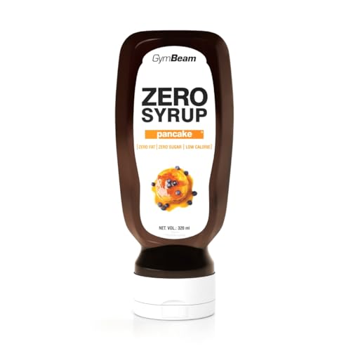 GymBeam ZERO SYRUP – Sauce ohne Zucker, Topping Sirup, Sirup ohne Fett, ideal als Geschmacksverstärker für Pfannkuchen, Waffeln und Desserts, kalorienarm und abnehmfreundlich (Pancake) von GymBeam