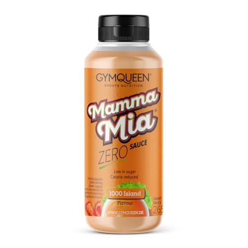 GymQueen Mamma Mia Zero Sauce, kalorienarm, ohne Fett & ohne Zucker, zum Verfeinern von Gerichten oder als Salat-Dressing, vegetarisch und laktosefrei, 1000 Island von GymQueen