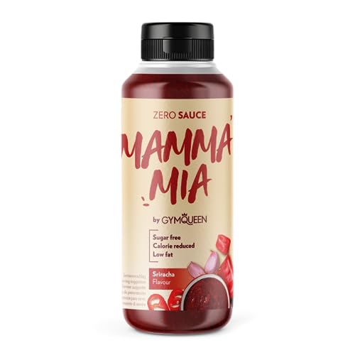 GymQueen Mamma Mia Zero Sauce 265ml, Sriracha, kalorienreduziert und fettarm, perfektes Topping zum Verfeinern von Gerichten von GymQueen