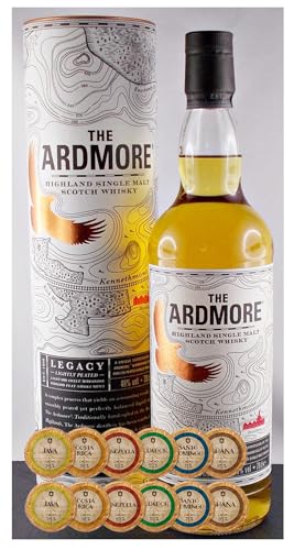 Ardmore Legacy Single Malt Whisky + 12 Edelschokoladen in 6 Sorten von H-BO