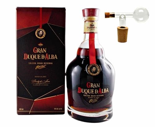 Brandy Gran Duque D Alba Solera Gran Reserva + 1 Glaskugelportionierer zum feinen Dosieren von H-BO