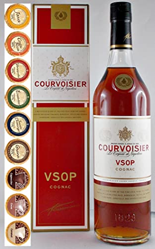 Cognac Courvoisier VSOP + 9 Edelschokoladen in 9 Geschmacksvariationen von H-BO