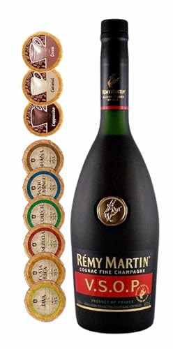 Cognac Remy Martin VSOP + 9 Edelschokoladen in 9 Geschmacksvariationen von H-BO