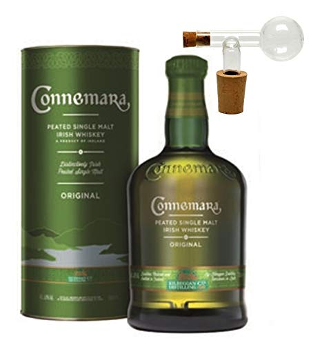 Connemara Original peated irischer Single Malt Whiskey +1 Glaskugelportionierer zum feinen Dosieren von H-BO