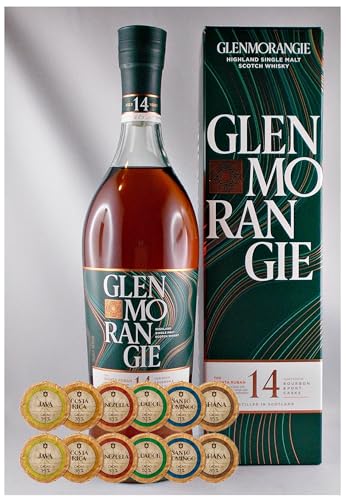 Glenmorangie Quinta Ruban 14 Jahre Single Malt Whisky + 12 Edelschokoladen in 6 Sorten von H-BO