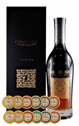 Glenmorangie Signet Single Malt Whisky + 12 Edelschokoladen in 6 Sorten von H-BO