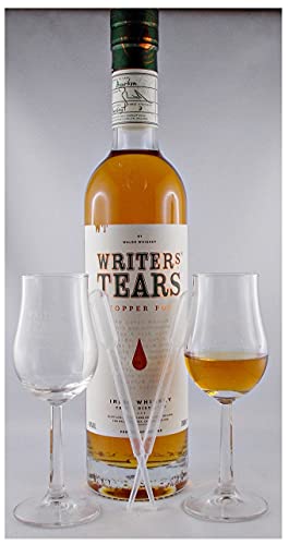 H-BO Writers Tears Copper Pot Irischer Whiskey + 2 Original Gläser + 2 Pipetten von H-BO