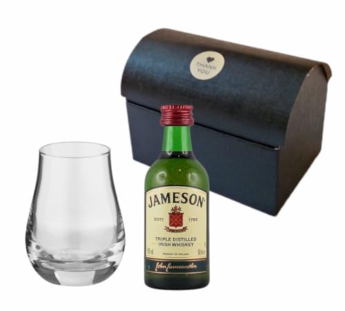 Jameson irischer Whiskey 50ml Miniatur + Glas im Geschenkkarton von H-BO