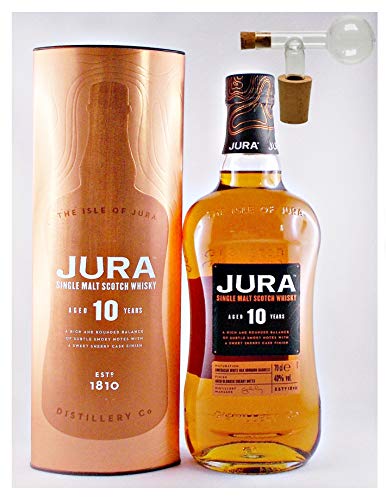 Jura 10 Jahre Single Malt Whisky + 1 Glaskugelportionierer zum feinen Dosieren von H-BO