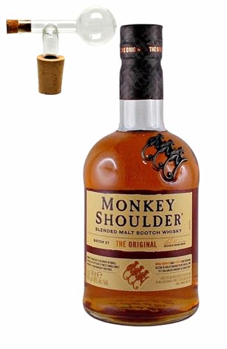 Monkey Shoulder Blended Malt Whisky + 1 Glaskugelportionierer zum feinen Dosieren von H-BO