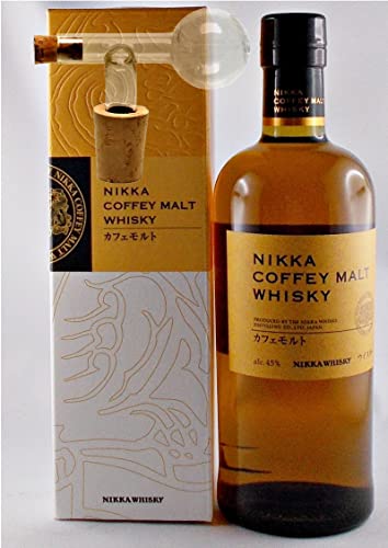 Nikka Coffey Malt japanischer Whisky + 1 Glaskugelportionierer von H-BO