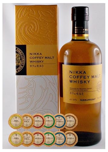 Nikka Coffey Malt japanischer Whisky + 12 Edelschokoladen in 6 Sorten von H-BO