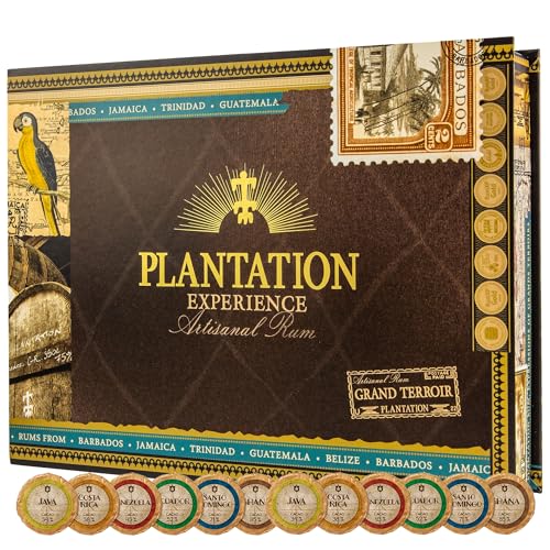 Plantation Experience Box 6er Rum Set 6 x 0,10l + 12 Edelschokoladen von H-BO