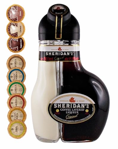 Sheridan`s Coffee Liqueur Likör Sheridans + 9 Edelschokoladen in 9 Sorten von H-BO