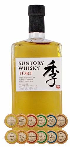 Suntory Toki Blended japanischer Whisky + 12 Edelschokoladen in 6 Sorten von H-BO