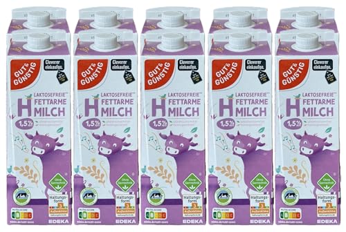 Gut & Günstig Laktosefreie H-Vollmilch mit 1,5% Fett 10 x 1l von H-O