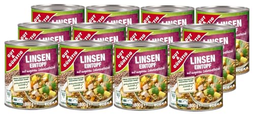 Gut & Günstig Linseneintopf mit magerem Schweinefleisch 12x800g von H-O