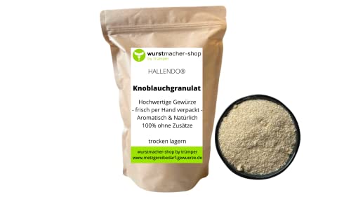 Knoblauchgranulat Knoblauch 1kg - Spitzenqualität ohne Zusätze wurstmacher-shop by trümper HALLENDO® von HALLENDO