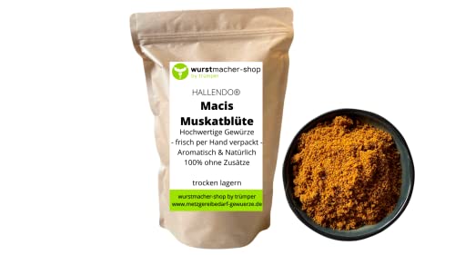 Macis Muskatblüte gemahlen 100g - ohne Zusätze 1A | wurstmacher-shop by trümper HALLENDO® von HALLENDO