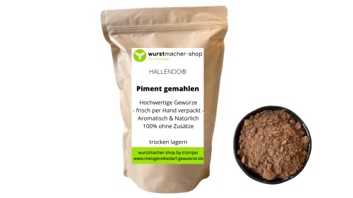 Piment gemahlen Pimentpulver Nelkenpfeffer 1 kg - Spitzenqualität ohne Zusätze wurstmacher-shop by trümper HALLENDO® von HALLENDO