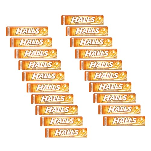 DEU | Halls® | Erfrischende Bonbons ohne Zucker | Halls® Honig und Zitrone | Bonbons mit Honig- und Zitronengeschmack - 20 Stück (640 Gr) von HALLS