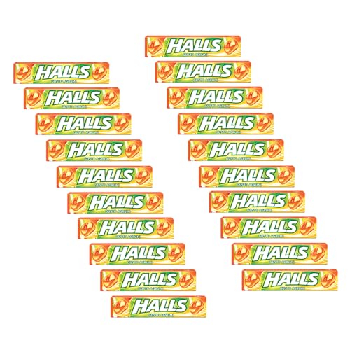 DEU | Halls® | Erfrischende Bonbons ohne Zucker | Halls® Zitrus Zitrone Orange Limette | Bonbons mit Zitrusgeschmack mit Vitamin C - 20 Stück (640 Gr) von HALLS