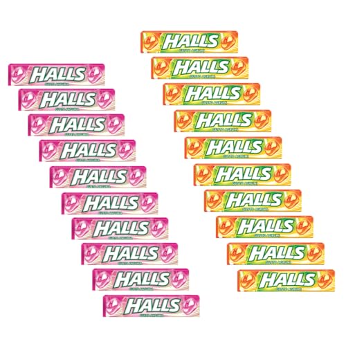 DEU | Halls® | Erfrischende zuckerfreie Bonbons | Halls® Lakritze + Halls® Orange Lemon - 10 + 10 Stück (640 Gr) von HALLS