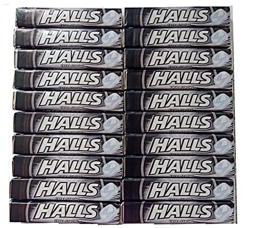 Halls Extra starke Menthol Action Süßigkeiten, 33,5 g, 20 Stück von HALLS