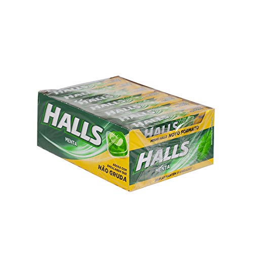 Pfefferminz-/Eukalyptus-Bonbons aus Brasilien, 28g - HALLS Sabor Menta von HALLS