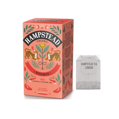 Hampstead® Tea | BIO-Rooibos-Kräutertee | Reiner biodynamischer Rooibos-Aufguss – 20 Filter (40 g) | Bio-Rooibos Südafrika von HAMPSTEAD