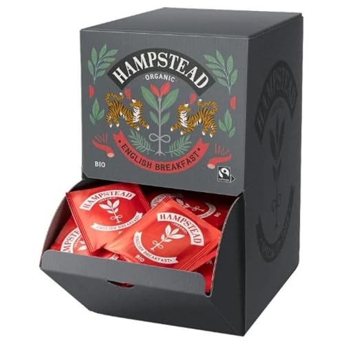 Hampstead® Tea | Englisches Frühstück BIO | Schwarztee-Beutel Ho.Re.Ca. - 250 Filter (562,5 g) | Klassisches englisches Frühstück mit schwarzem Tee aus Assam und Sumatra von HAMPSTEAD