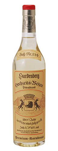 Hardenberg Hochzeitsweizen, Privatbrand aus eigenem Weizen, Einjährige Lagerung im Eichenholzfass, Milder Charakter, 40% Vol., 700 ml von HARDENBERG