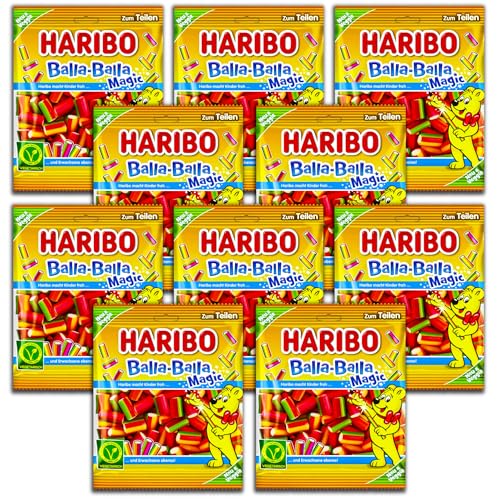 10 er Pack Haribo Balla-Balla Magic vegetarisch 10 x 160g von HARIBO