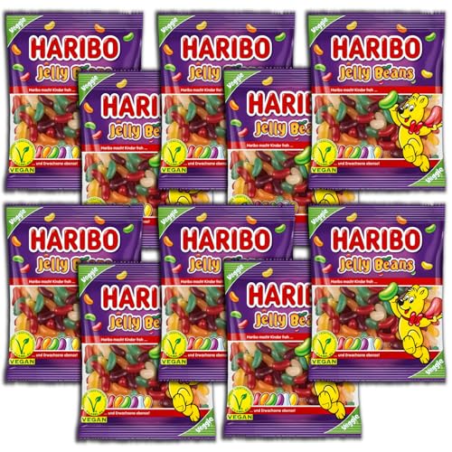 10 er Pack Haribo Jelly Beans vegan 10 x 160g von HARIBO