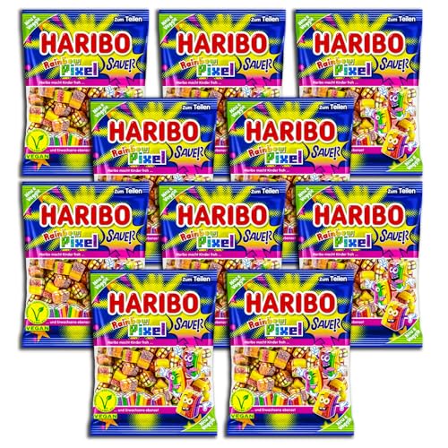 10 er Pack Haribo Pixel sauer vegan 10 x 160g von HARIBO