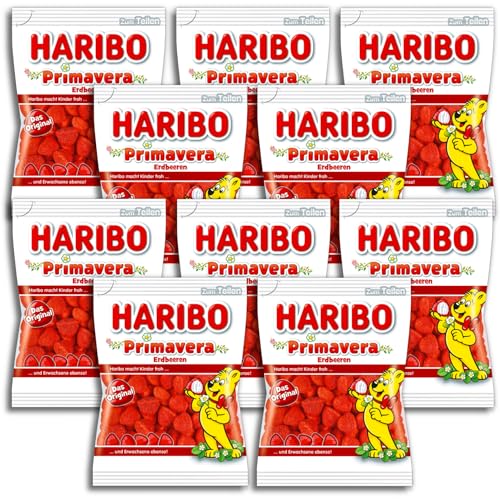 10er Pack Haribo Primavera Erdbeeren 10 x 175g von HARIBO