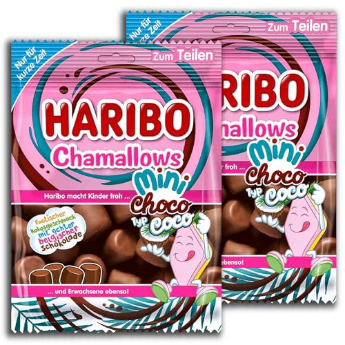 2 er Pack Haribo Chamallows Mini Choco Typ Coco 2 x 140g von HARIBO