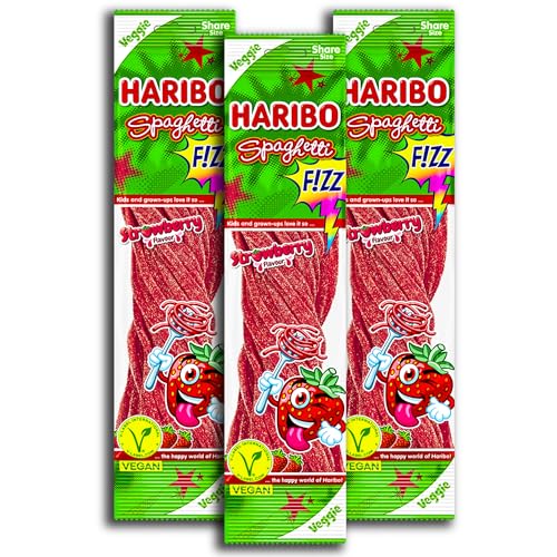 3 er Haribo Spahetti Fizz Strowberry 3 x 200g von HARIBO