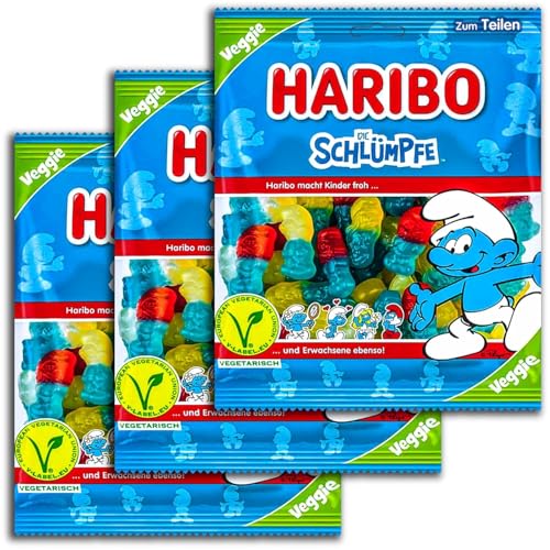 3 er Pack Haribo Die Schlümpfe veggie 3x 175g von HARIBO