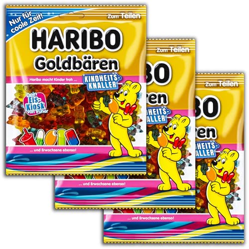 3 er Pack Haribo Goldbären Kindheitsknaller Eis-Kiosk 3 x 175g von HARIBO