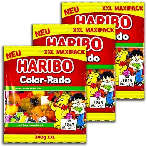 3 er Pack Haribo XXL Color-Rado 3 x 340 g Maxipack 3 er Pack Haribo XXL Color-Rado 3 x 340 g Maxipack von HARIBO