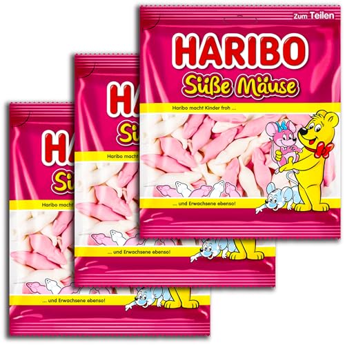 3 er Pack Haribo süße Mäuse 3 x 175 g von HARIBO