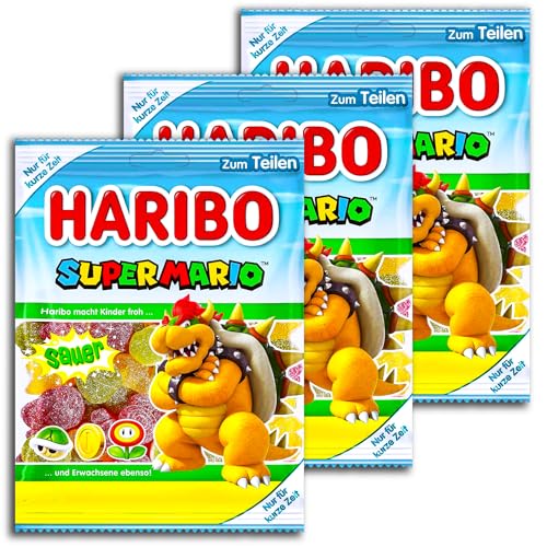 3 er Set Haribo Super Mario sauer 3 x 175g von HARIBO