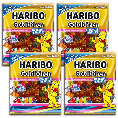 4 er Pack Haribo Goldbären Kindheitsknaller Eis-Kiosk 4 x 175g von HARIBO