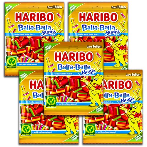 5 er Pack Haribo Balla Balla Magic 5 x 160 g Veggie von HARIBO