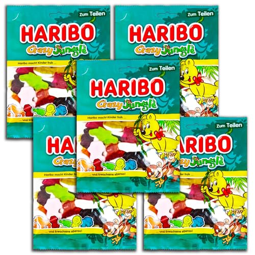 5 er Pack Haribo Crazy Jungle 5 x 175g von HARIBO