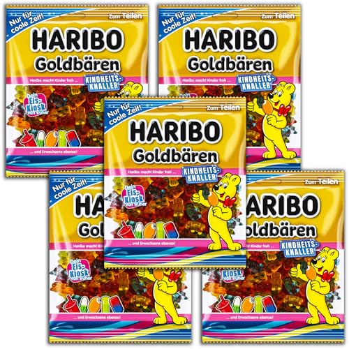 5 er Pack Haribo Goldbären Kindheitsknaller Eis-Kiosk 5 x 175g von HARIBO